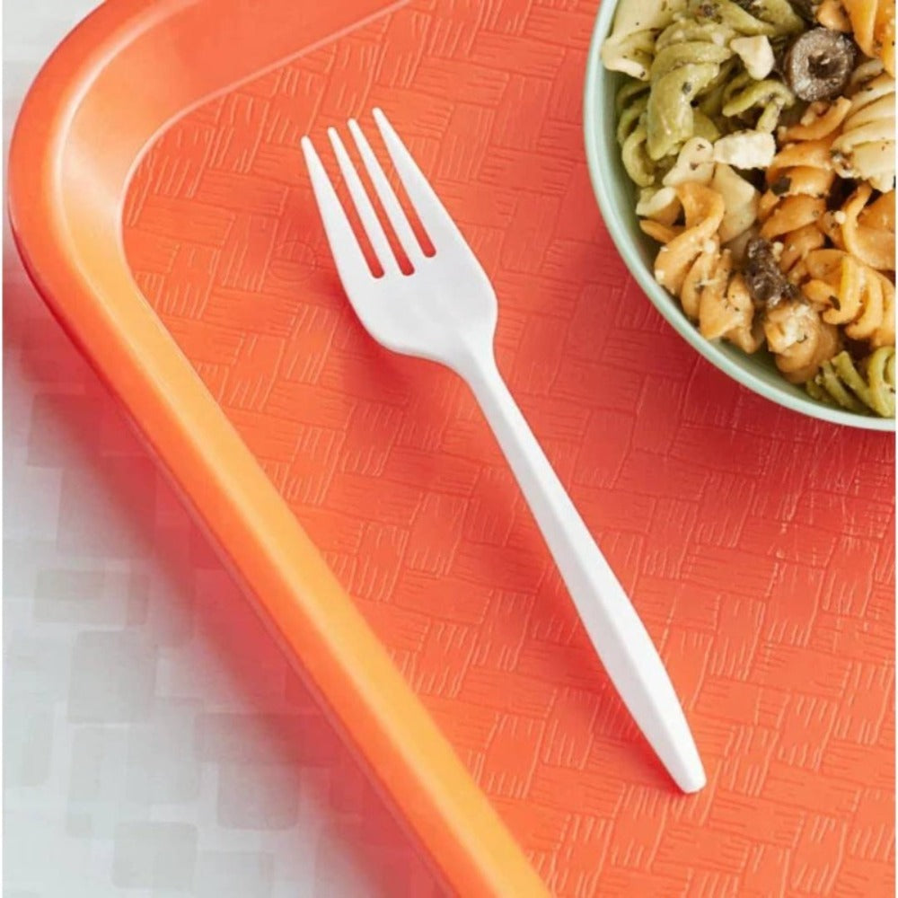 Disposable Plastic Forks 1000 Pack BPA-Free Medium Weight ¨C White Bulk Plastic Cutlery Set for Takeout, Meal Prep, Catering, Parties & Everyday Dining | Heat-Resistant, Durable & Food Safe