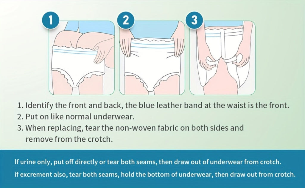 Adult Incontinence Underwear for Women Men Disposable Pull Up Briefs Overnight Bladder Control Maximum Absorbency M L XL 2XL 24 26 28 Count