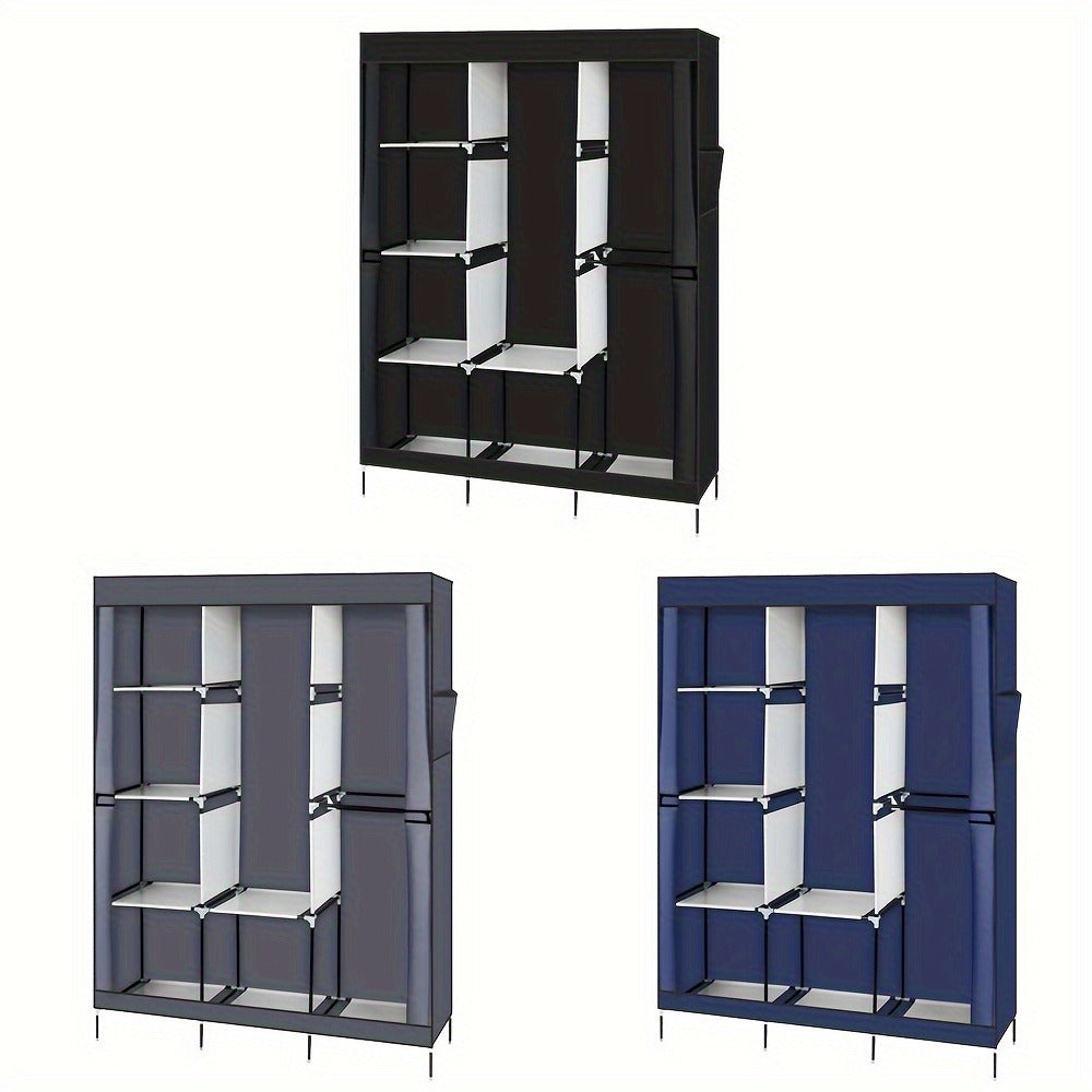 Portable Closet Wardrobe Organizer 71¡± Clothes Rack with Shelves, Freestanding Bedroom Storage Closet System
