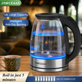 Electric Kettle 1000W BPA Free Auto Shut-Off Stainless Steel Fast Boiling Hot Water Kettle 1.7L Cordless Tea Kettle with Filter Boil-Dry Protection Black
