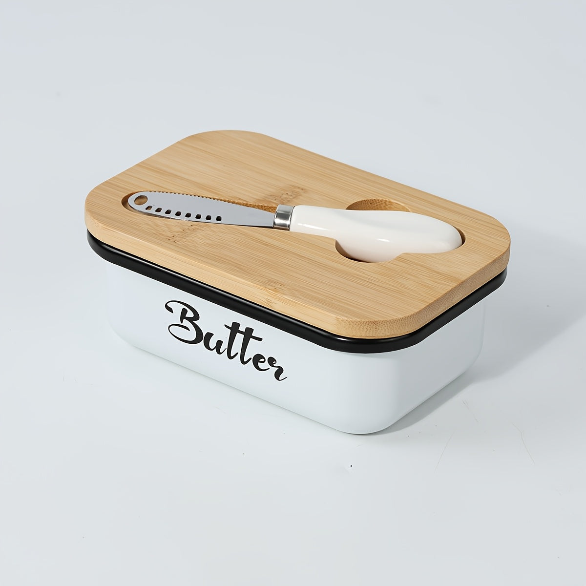 Ceramic Butter Dish with Lid and Knife ¨C Large Countertop Butter Keeper, Airtight Seal, Easy-Clean Design, Multiple Colors ¨C Kitchen Gift for Butter Lovers