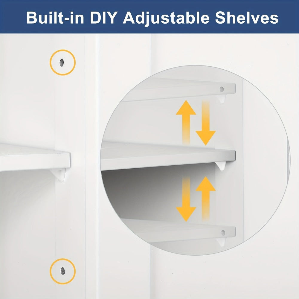 Bathroom Storage Cabinet with Drawers ¨C Waterproof Freestanding Floor Cabinet with 4 Drawer Organizer for Bathroom, Bedroom, Living Room