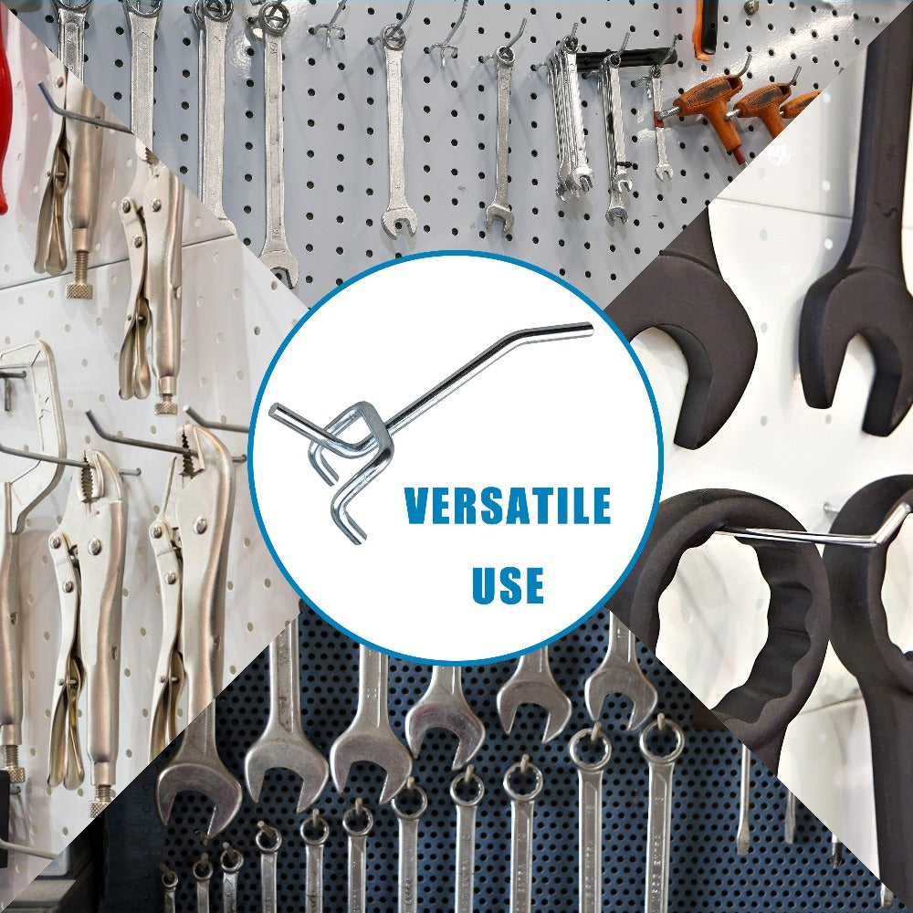 Pegboard Hooks 60pcs Stainless Steel 2 Inch Single Hole ¨C 1-Inch Spacing Board Hooks for Tool Organization in Garage Workshop Warehouse Garden & Storage