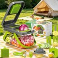 Vegetable Chopper Multifunctional Food Slicer Dicer Cutter 8 Blades Kitchen Tool Set