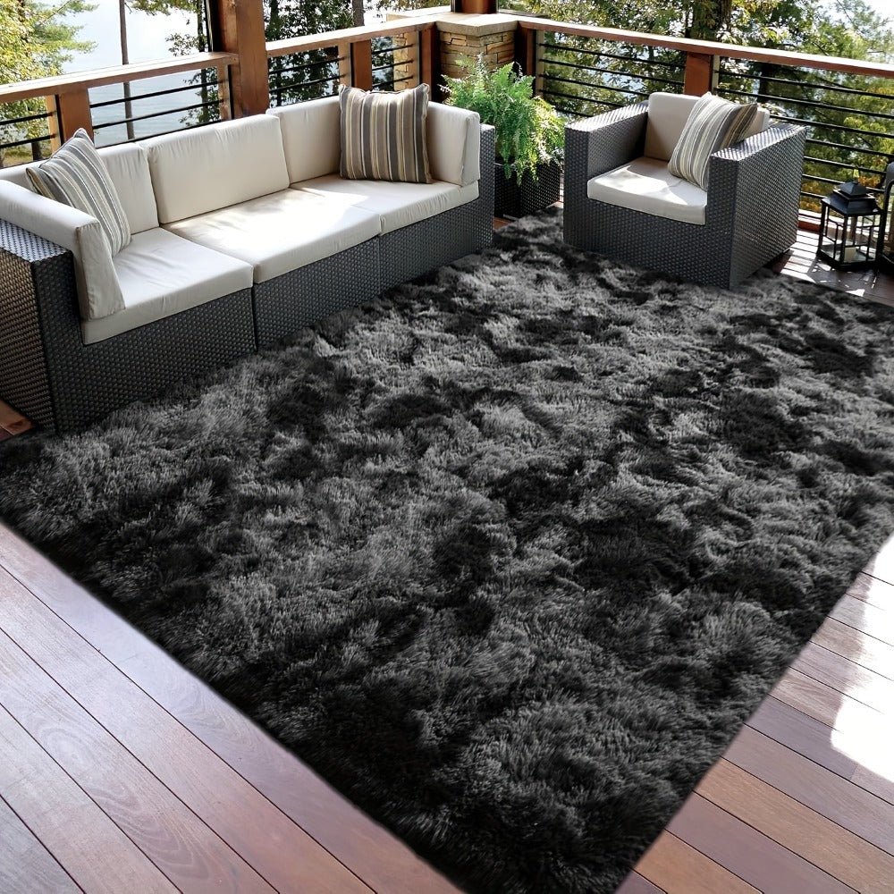 Tie-Dye Shaggy Fluffy Area Rug Non-Slip Machine Washable ¨C Soft Plush Fuzzy Carpet for Bedroom, Living Room, Hallway & Dorm ¨C 6 Colors, 4 Sizes: 2x6, 3x5, 6x9, 8x10 Ft