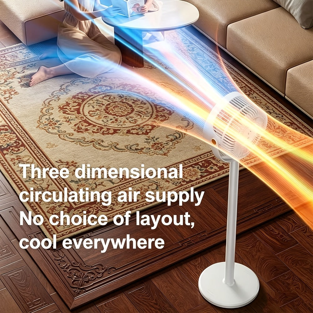 RV Fan 5-in-1 USB Rechargeable 4000mAh Battery 5-Speed Type-C Charging Port Portable Room Fan for Indoor Outdoor Camping Bedroom Desktop Ventilation