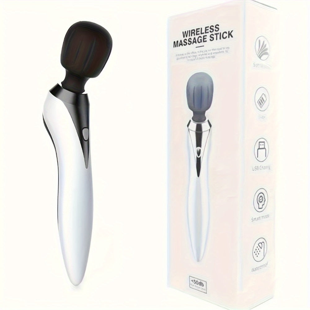 Wireless Stick Massager for Full Body ¨C Portable Rechargeable Personal Massager for Neck, Back, Shoulder, Waist & Legs, Easy to Carry Muscle Tension Relief Tool for Home Office Travel