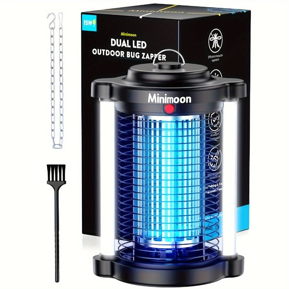 Plug-In Bug Zapper with Dual LED ¨C 110V Electric Fly Killer & Mosquito Trap, Instant Kill for Mosquitoes, Flies & Cockroaches, with Bug Collector Tray, for Home, Office & Commercial Use (HK-5)