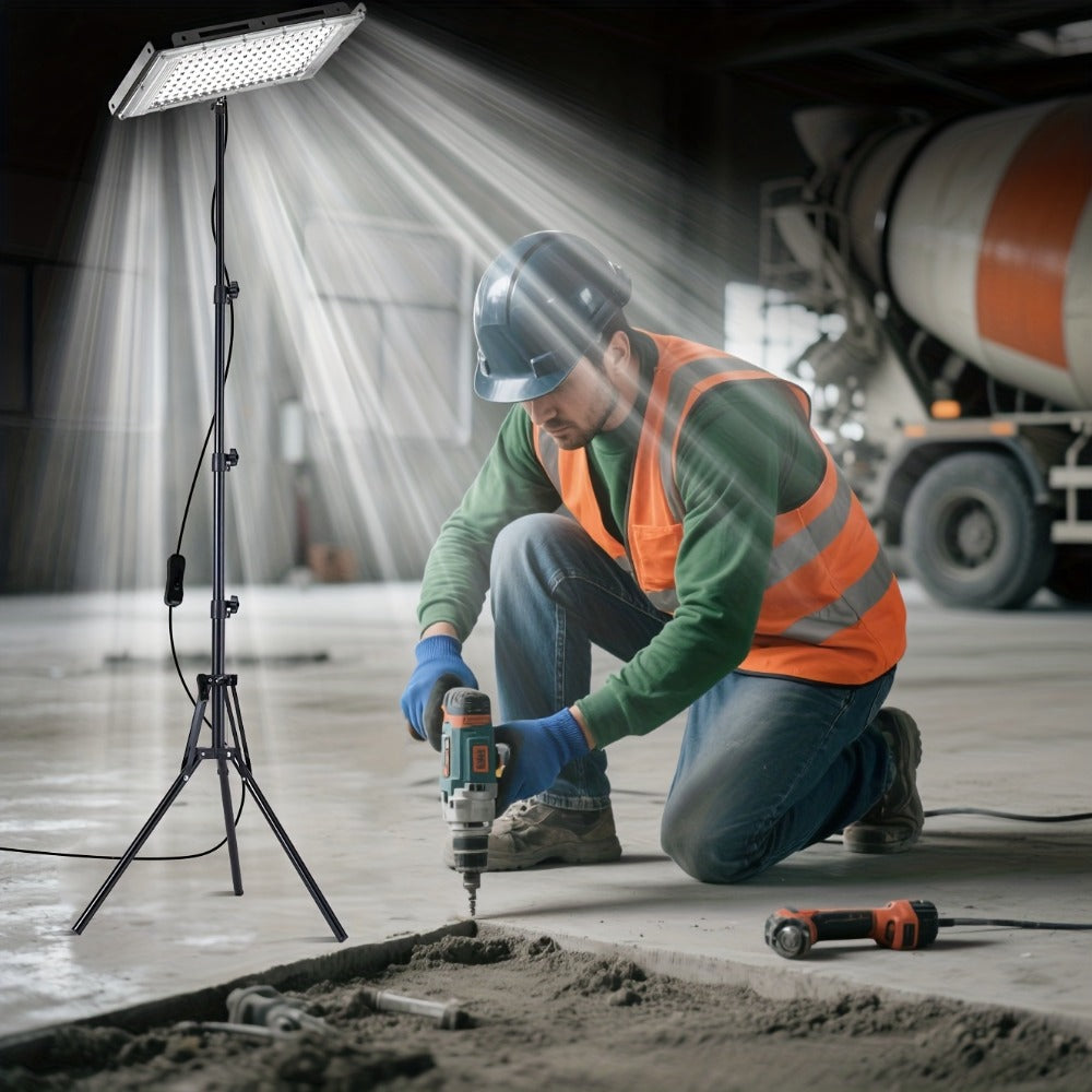 LED Work Light USB Powered 6000K Super Bright ¨C Adjustable Height & Angle Bracket Lamp for Construction Site, Workshop, Office, Barn & Market ¨C 50, 96 or 144 LEDs DC 5V Portable Job Site Light
