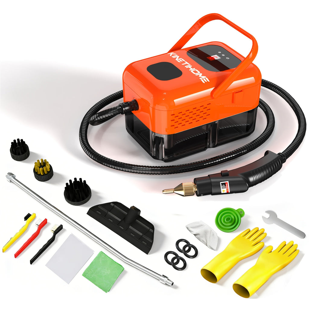 Steam Cleaner Handheld High Pressure Portable | Chemical-Free Deep Clean for Kitchen Grease Range Hood Sofa Tile Grout Car AC Washing Machine | Multi-Surface Steam Cleaning Machine | Standard & 2500W