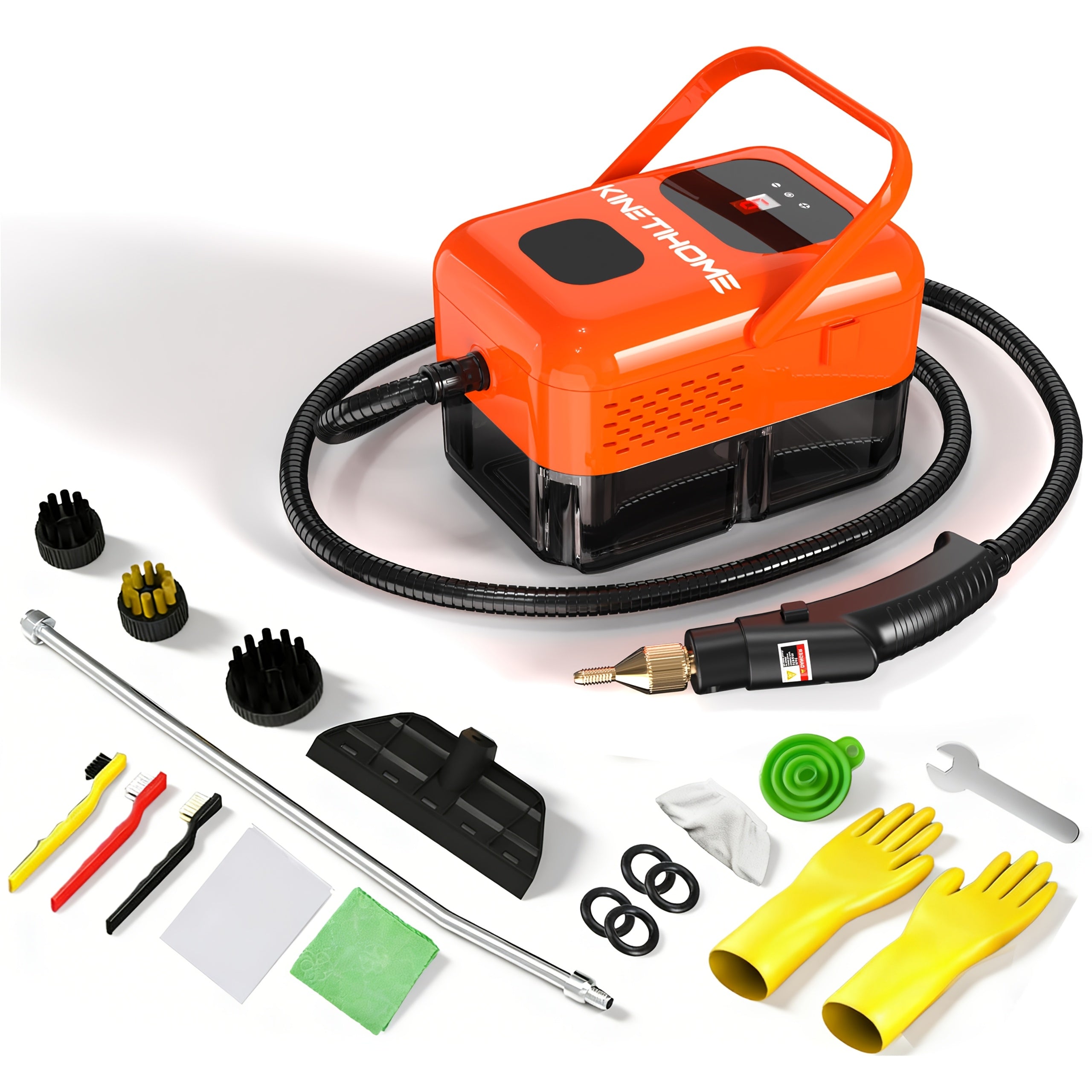 Steam Cleaner Handheld High Pressure Portable | Chemical-Free Deep Clean for Kitchen Grease Range Hood Sofa Tile Grout Car AC Washing Machine | Multi-Surface Steam Cleaning Machine | Standard & 2500W