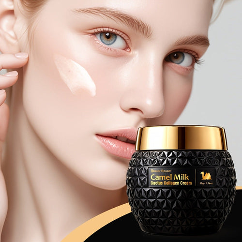 Camel Milk Cactus Collagen Face Cream 50g Hydrating Firming Moisturizer with Retinol Hyaluronic Acid Vitamin E Day Night Skincare All Skin Types