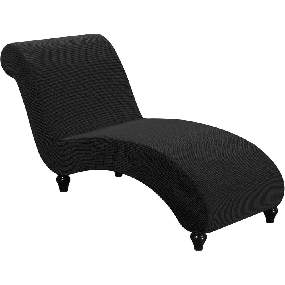 Chaise Lounge Cover Stretch Slipcover Jacquard Fabric Chair Sofa Protector for Living Room Bedroom Machine Washable Multi-Color