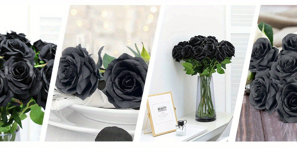 Artificial Roses Bulk with Long Stems ¨C Real Touch Velvet Fake Flowers for Wedding Bouquet, Bridal Centerpiece, Valentine's Day, Mother's Day, Home Decor (50/100pcs, Multi Colors)