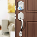 Keypad Deadbolt Lock Fingerprint Keyless Entry ¨C Electronic Door Lock with Code Fingerprint & Key, 300 Users Temporary Code for Front Door Home Office
