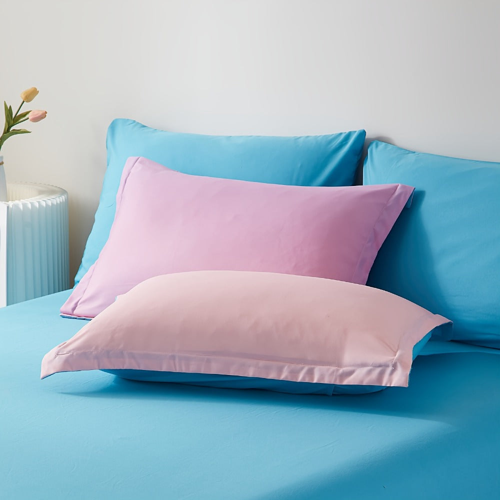 Rainbow Comforter Set 5/7Pcs - Stain-Resistant Hypoallergenic Lightweight Bed in a Bag Twin Full Queen King All Seasons 100% Polyester
