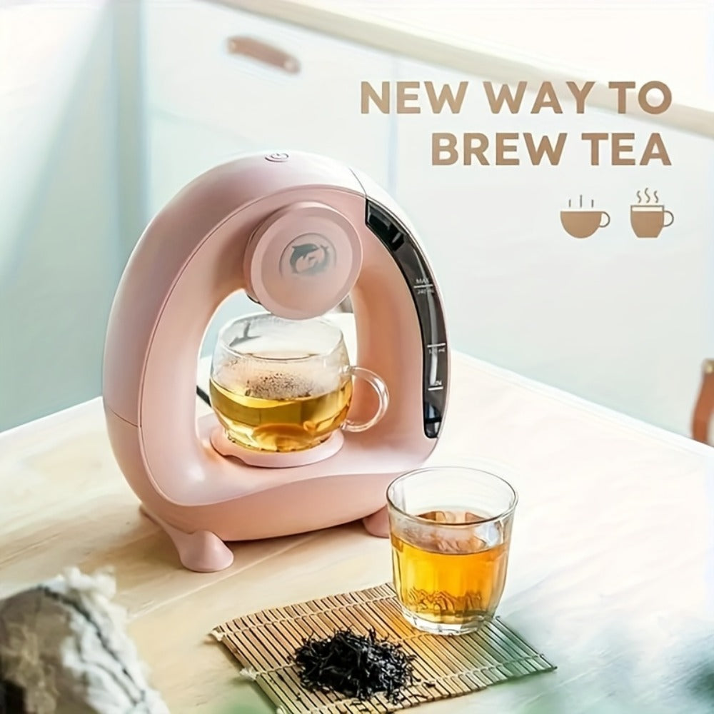 Single Serve Coffee Maker 2-in-1 K-Cup Compatible and Coffee Grounds - Mini Drip Coffee Machine 4-8oz Fast Brew for Home Office Travel Dorm, Compact Coffee and Tea Maker with Removable Tank Quiet Operation