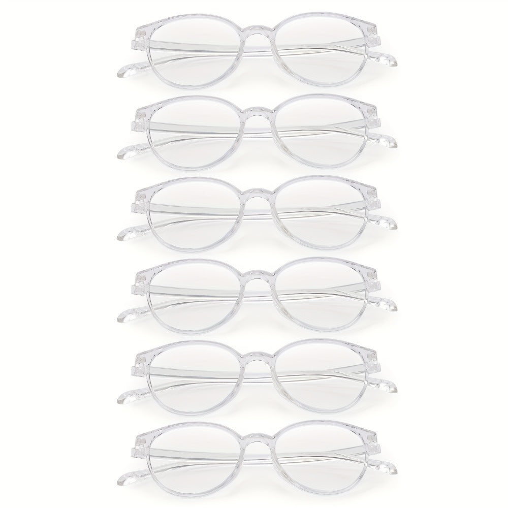 Rimless Reading Glasses for Women 3 Pack - Blue Light Blocking Lightweight Metal Frameless Readers with Anti Eyestrain Lenses, Multiple Colors and Magnifications 1.0X to 4.0X