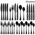 Stainless Steel Silverware Set Flatware Set with Forks Spoons & Knives ¨C Modern Cutlery Set for Kitchen, Dining & Parties, Service for 4/6/12, 20/24/30/65 Piece