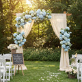 Artificial Hydrangea Flowers 20pcs 16 Inch | Silk Fake Hydrangea Stems for Wedding Home Bedroom Kitchen Decor | Birthday Christmas Exhibition Display in Blue White