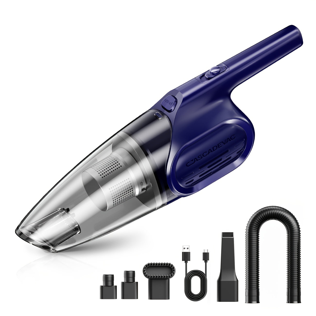 Handheld Vacuum Cleaner Cordless 6000PA Powerful Suction | Dual Filtration Low Noise Portable Mini Vacuum for Car Interior Pet Hair Kitchen Home Desk | Lightweight Compact Hand Vacuum | Multiple Colors