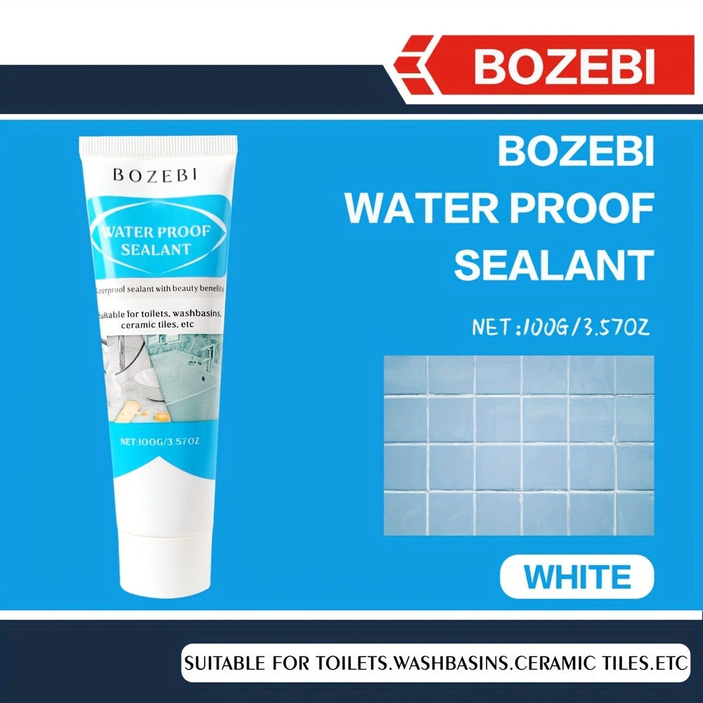 Waterproof Tile Grout Sealant Gap Filler for Kitchen & Bathroom ¨C Odorless Strong Adhesive Tile Refill Agent for Sink Floor Wall Cracks, White 100g (3-Pack)