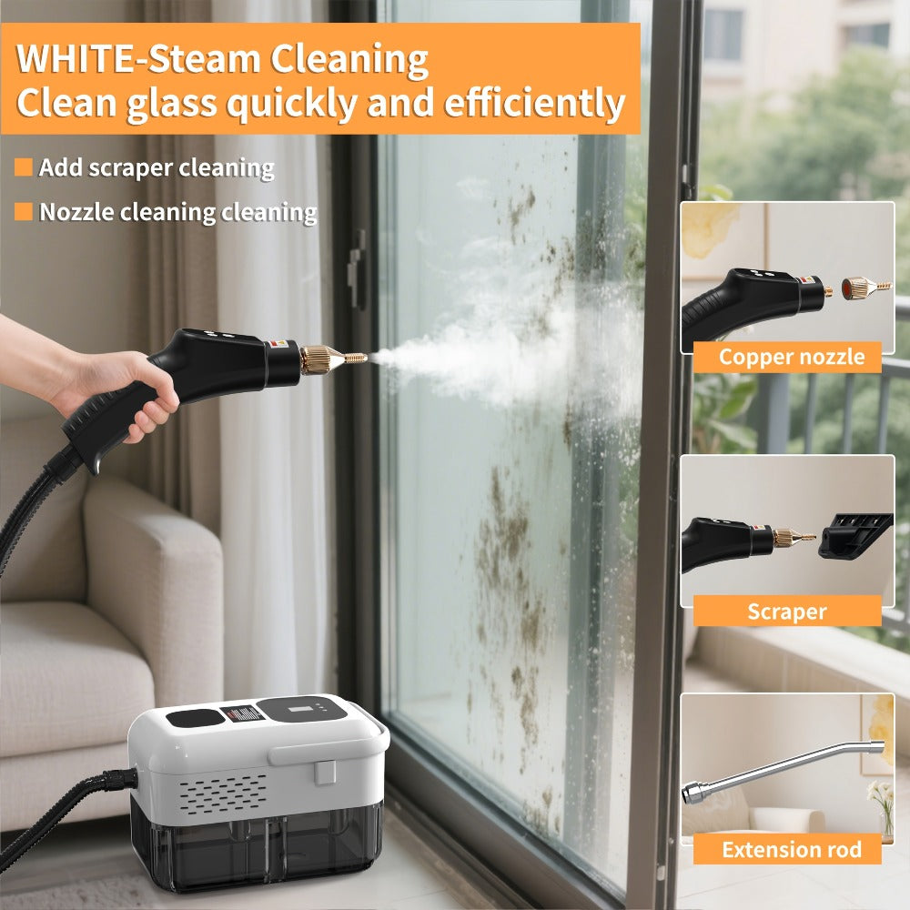 Portable Steam Cleaner High-Temperature High-Pressure Handheld Steamer for Home, Carpet, Tile & Grout Cleaning ¨C 9-Speed Adjustable, 3 Models: Basic, Upgraded & Smart