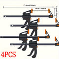 F Clamp Woodworking Quick Clamp Set Ratcheting Bar Clamp with Trigger Handle for Wood Glue DIY Projects