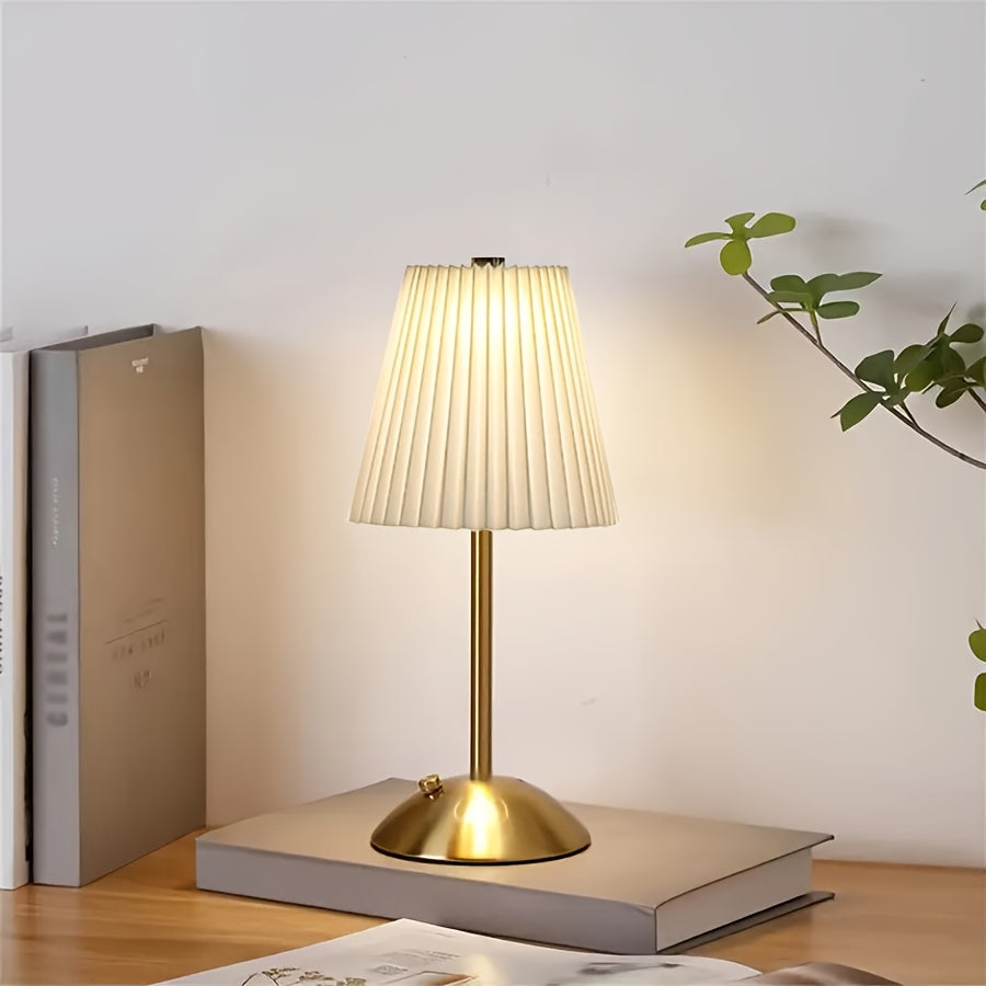 Cordless Rechargeable Table Lamp Vintage LED - 6 Styles USB Port 2200mAh Battery Touch Control Portable Bedside Desk Lamp for Bedroom Living Room Home Office