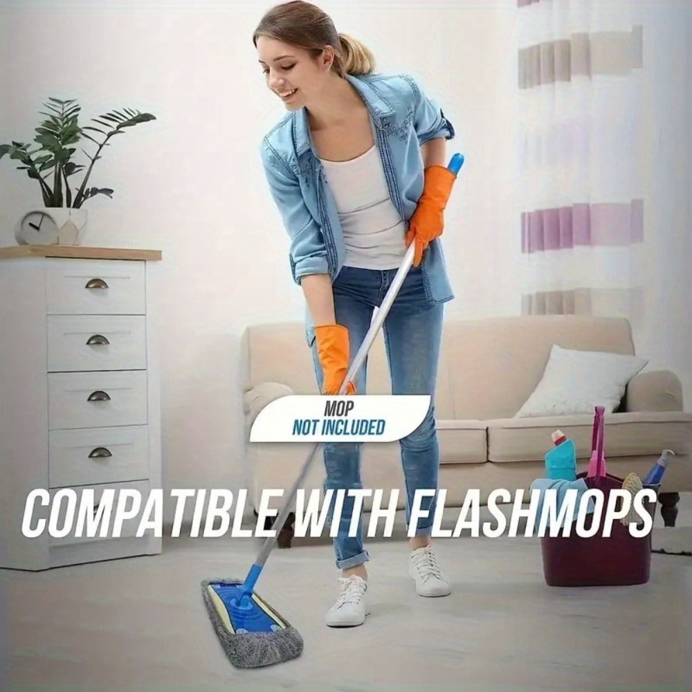 Reusable Microfiber Mop Pads 10-Pack Machine Washable Replacement Refill Pads for All Floor Surfaces Bathroom Bedroom Living Room Kitchen Hardwood Tile