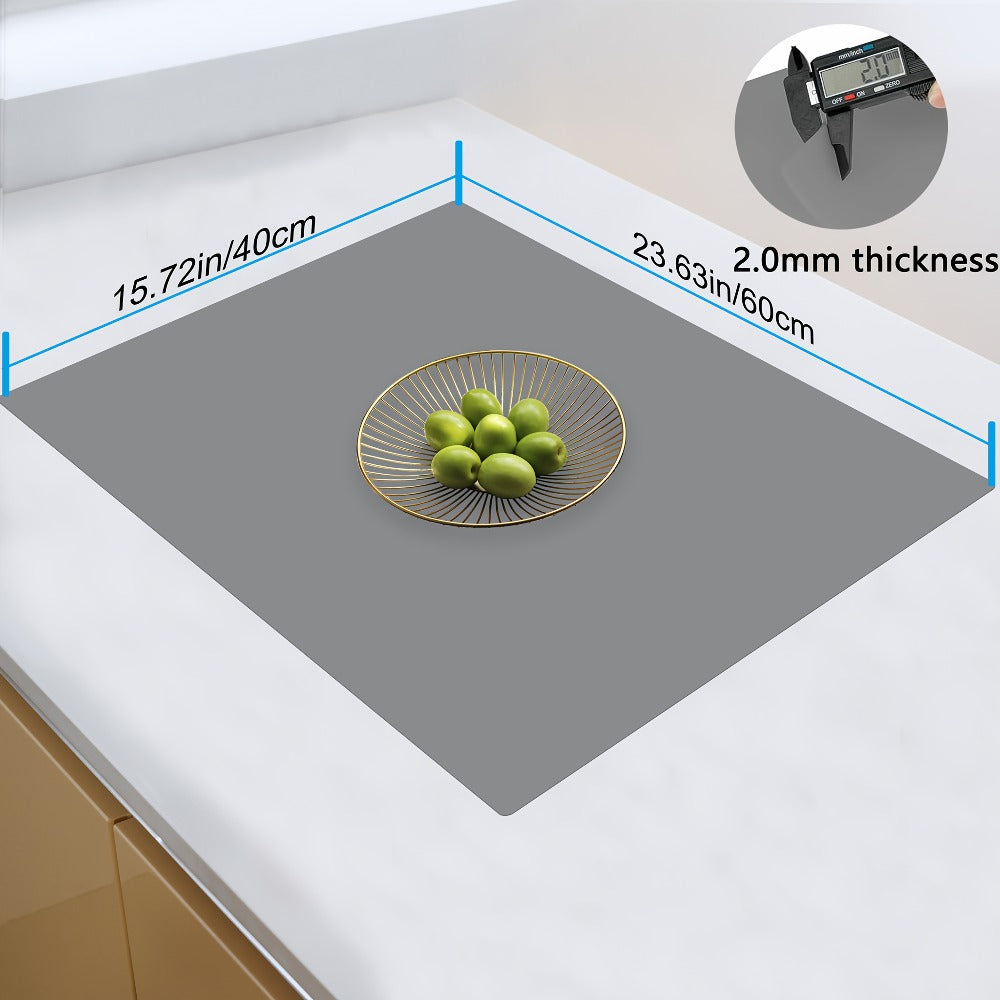 Extra Large Silicone Mat for Kitchen Counter ¨C Nonslip Heat Resistant Countertop Protector, Nonstick Waterproof Craft Mat & Placemat, Multiple Sizes & Colors