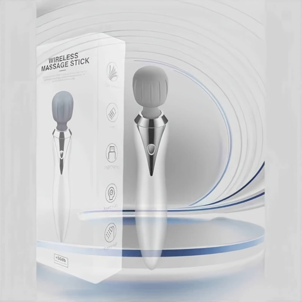Wireless Stick Massager for Full Body ¨C Portable Rechargeable Personal Massager for Neck, Back, Shoulder, Waist & Legs, Easy to Carry Muscle Tension Relief Tool for Home Office Travel