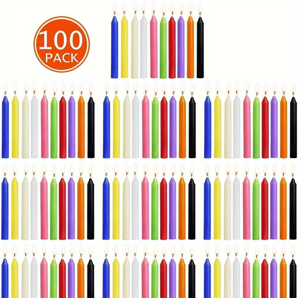 Glitter Soy Wax Devotional Candles Smoke-Free Drip-Free 4-Inch Colored Wax Rods for Weddings Church Home Decor Romantic Ambiance