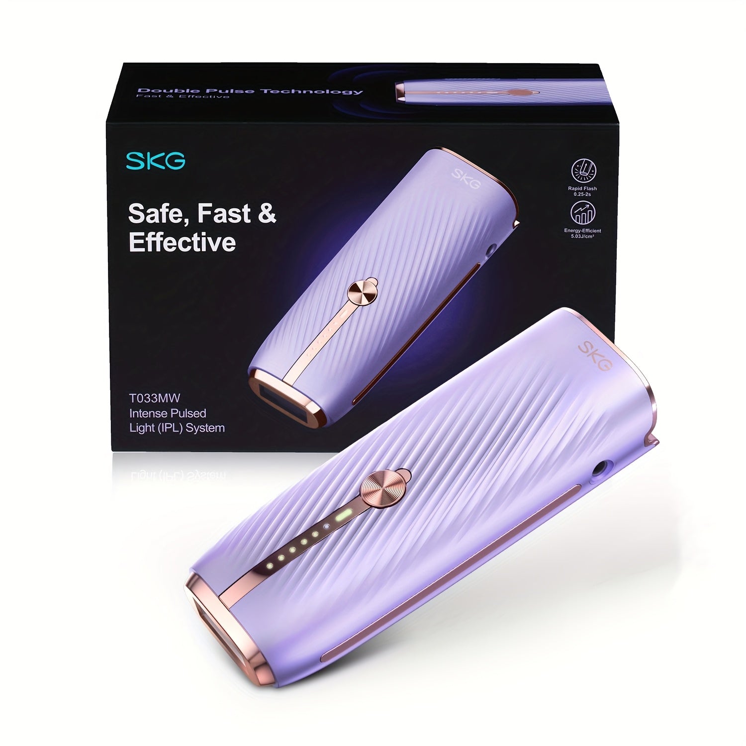 IPL Hair Removal Device Permanent Painless Dual-Pulse Epilator with Red Light Therapy Unlimited Flashes for Face Legs Bikini Underarm - Portable At-Home Hair Remover Fast 25-Min Treatment Gift