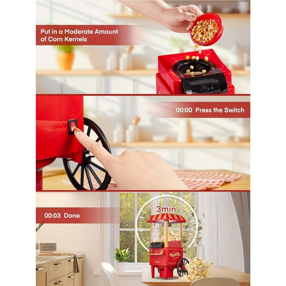 Air Popper Popcorn Maker 1400W ¨C Hot Air Popcorn Machine, Oil-Free & Healthy, Easy to Clean, Best Popcorn Popper for Movie Night, Parties & Kids Birthday
