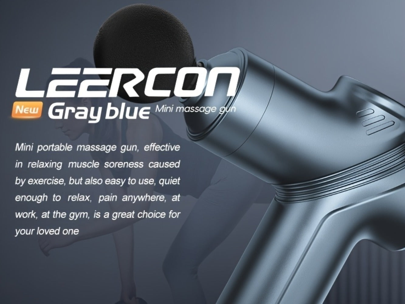 Portable Percussion Massage Gun ¨C Ultra-Quiet Motor, 4 Massage Heads & 6 Adjustable Speeds | Handheld Deep Tissue Massager for Muscle Relaxation, Post-Workout Recovery & Full-Body Relief