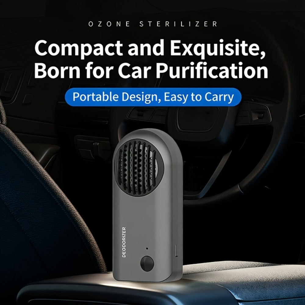 Car Air Purifier Ozone Deodorizer Active Oxygen Sterilization Odor Removal for Car Refrigerator Household Use Pink White Grey