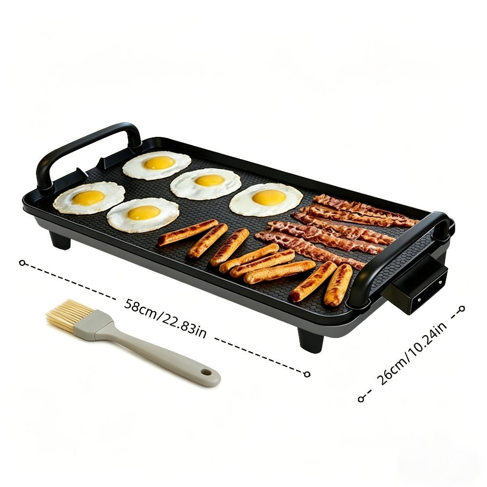 Electric Griddle with Non-Stick Coating - Large Submersible Cooking Surface, Make 15 Eggs at Once, Hassle-Free Cleanup, 2 Sizes Available - Perfect for Breakfast, Pancakes & Family Cooking