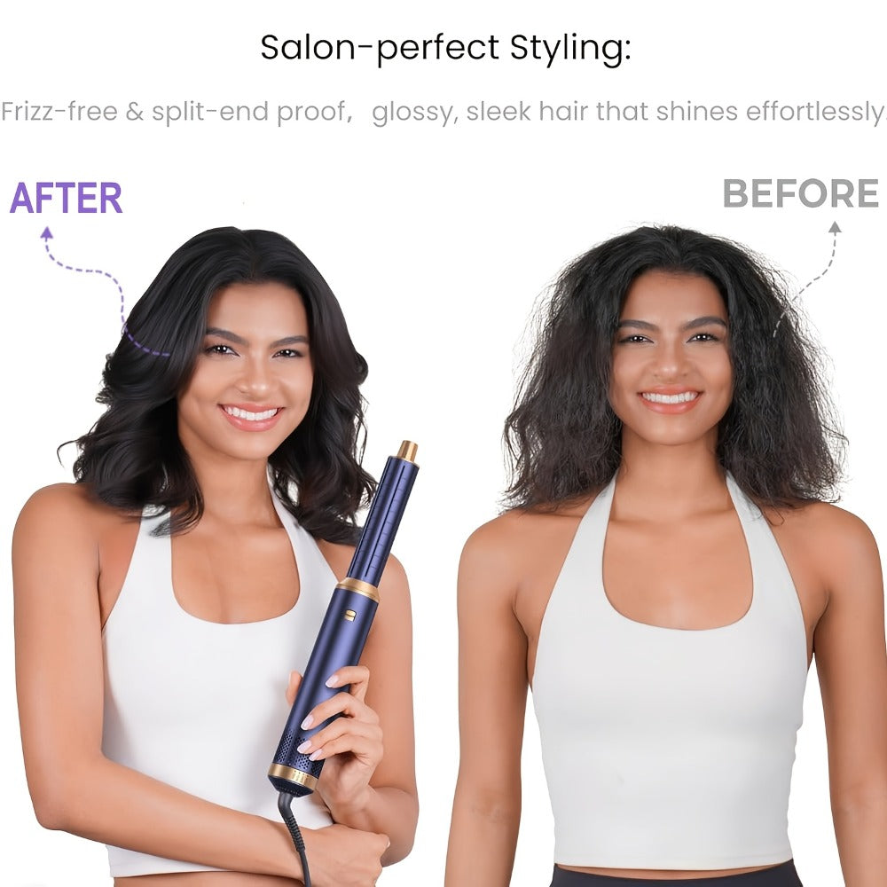 5-in-1 Hair Dryer Brush Set ¨C Blow Dryer Brush with Curl, Straighten, Volumize & Smooth, Hot Air Styler for All Hair Types, Professional Styling Wand