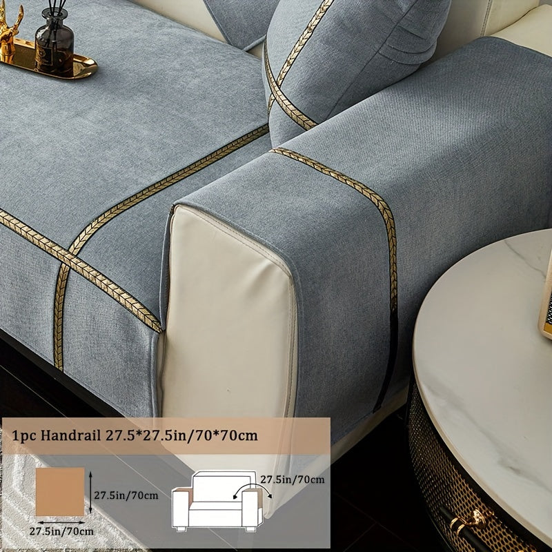Chenille Sofa Cover Pet-Friendly Slipcover All Season Furniture Protector for Living Room Bedroom Office Couch Cover Multiple Sizes Colors