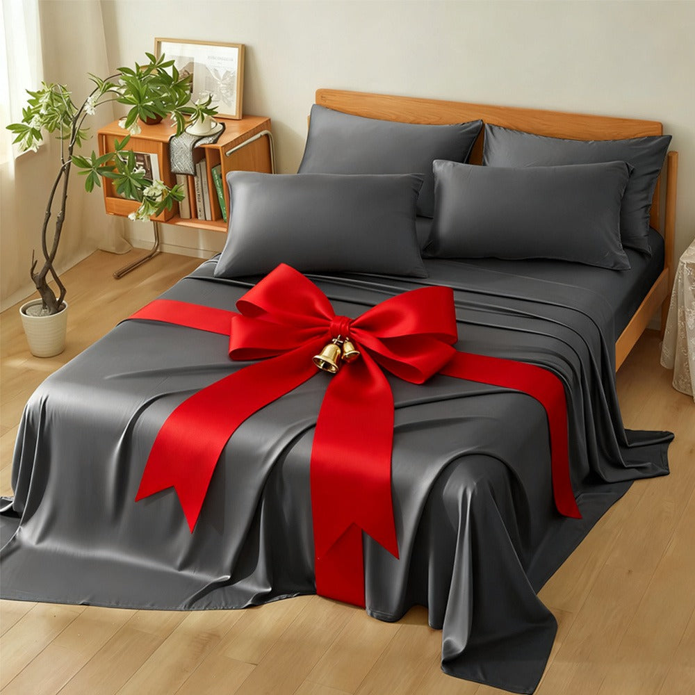 Bamboo Bed Sheet Set Ultra Soft Cooling - 100% Viscose Bamboo Sheets Twin Full Queen King, Breathable Luxury Bedding for Hot Sleepers, Deep Pocket 16 Inch, Hotel Quality, 11 Colors