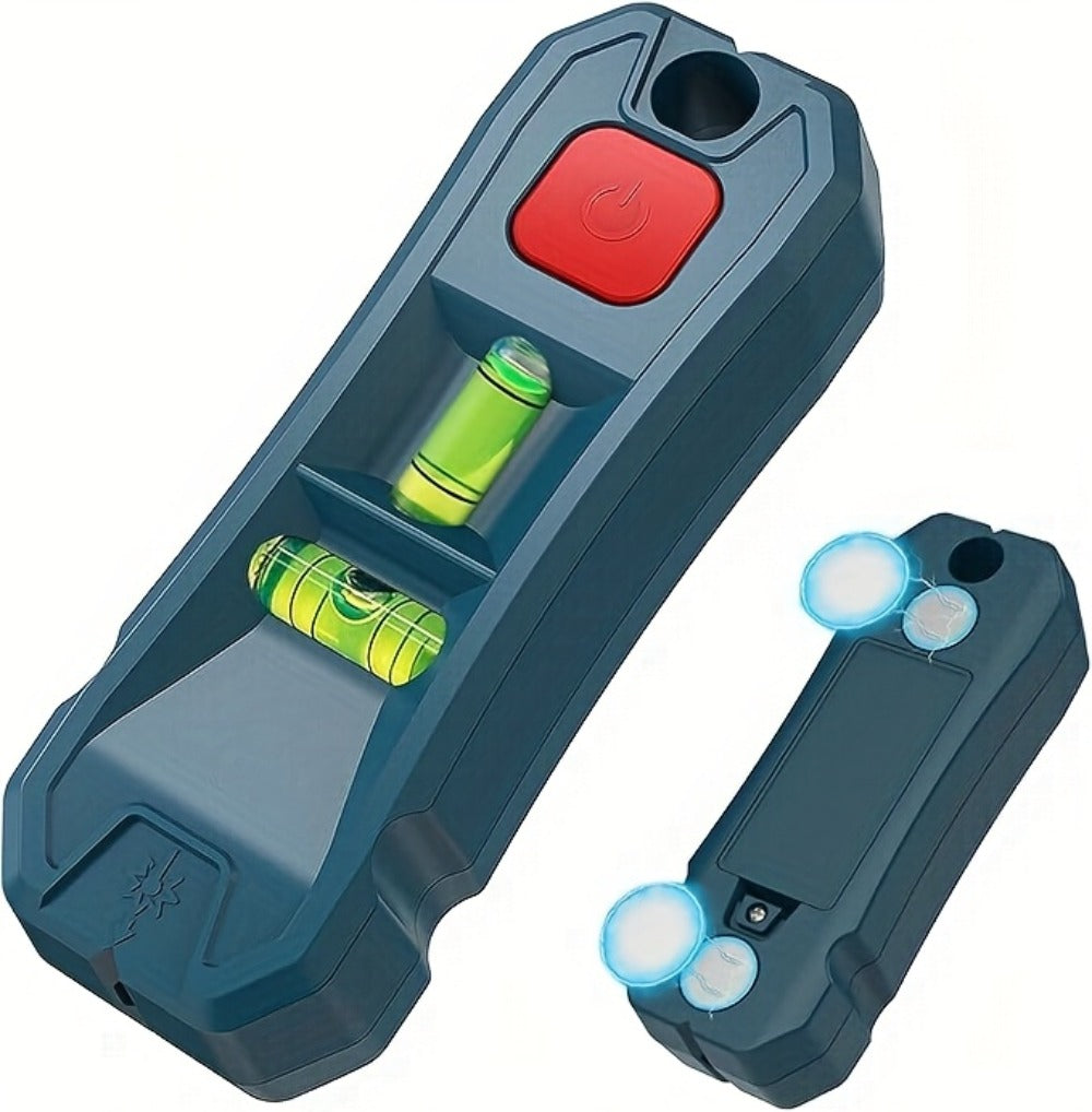 Magnetic Stud Finder with Laser Level ¨C High Brightness Laser Marker, Horizontal & Vertical Bubble Level, Wall Detector for Drywall & Wood, Nail Locator for Hanging Pictures & Home Renovation