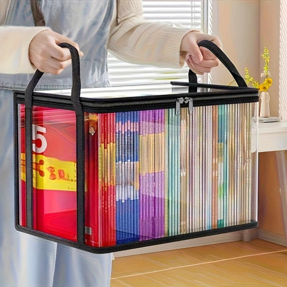 Clear Plastic Storage Box with Snap-Fit Lid, Stackable Organizer Bins 3 or 4 Pack, Large Capacity Heavy Duty Containers for Clothes Books Bedding Snacks, Home Office Travel Space-Saving Storage