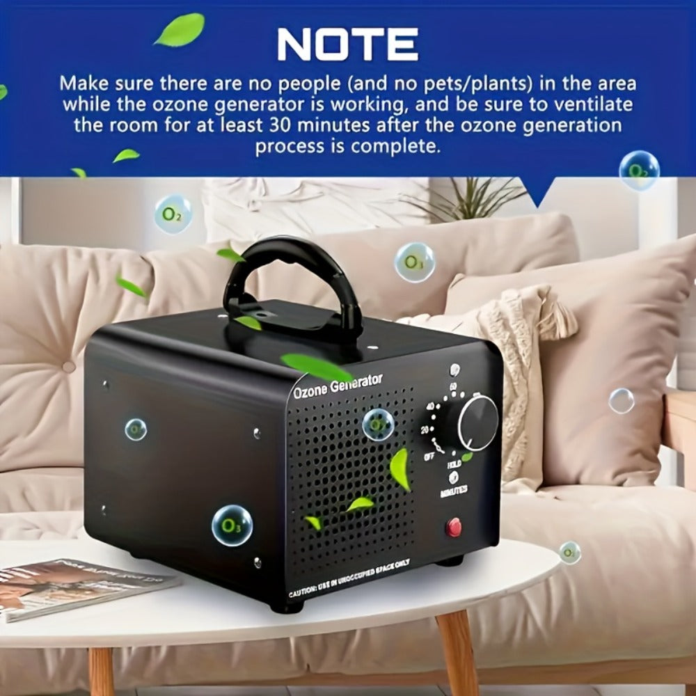 Ozone Generator Odor Eliminator 36000mg/h - Commercial Ozone Machine for Home, Smoke, Pet, Basement & Car, 3230 Sq Ft Coverage, 120-Min Timer, Portable Air Ionizer Deodorizer