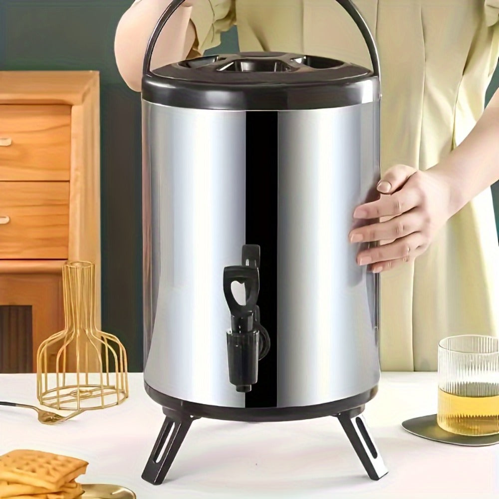 Insulated Beverage Dispenser Large Capacity - Hot & Cold Drink Server for Coffee Tea Juice, Ideal for Home Kitchen Party Catering Travel - 1.59 Gal & 2.11 Gal