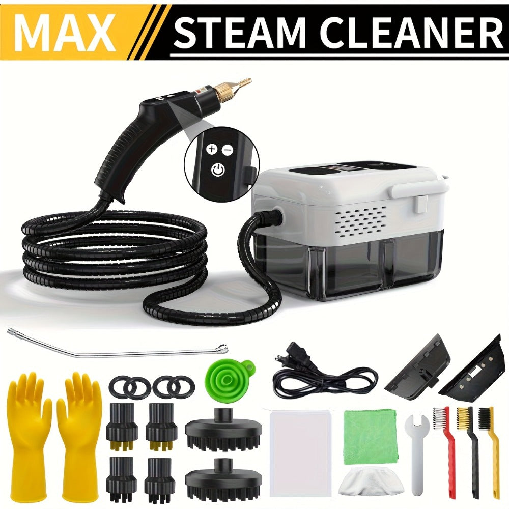 Portable Steam Cleaner High-Temperature High-Pressure Handheld Steamer for Home, Carpet, Tile & Grout Cleaning ¨C 9-Speed Adjustable, 3 Models: Basic, Upgraded & Smart