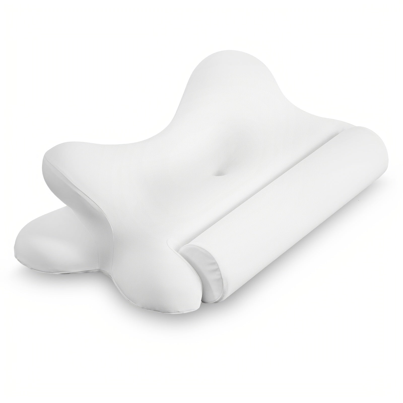 Memory Foam Cervical Pillow Ergonomic Contour Neck Support Orthopedic Bed Pillow for Side Back Stomach Sleepers with Cooling Pillowcase Queen King