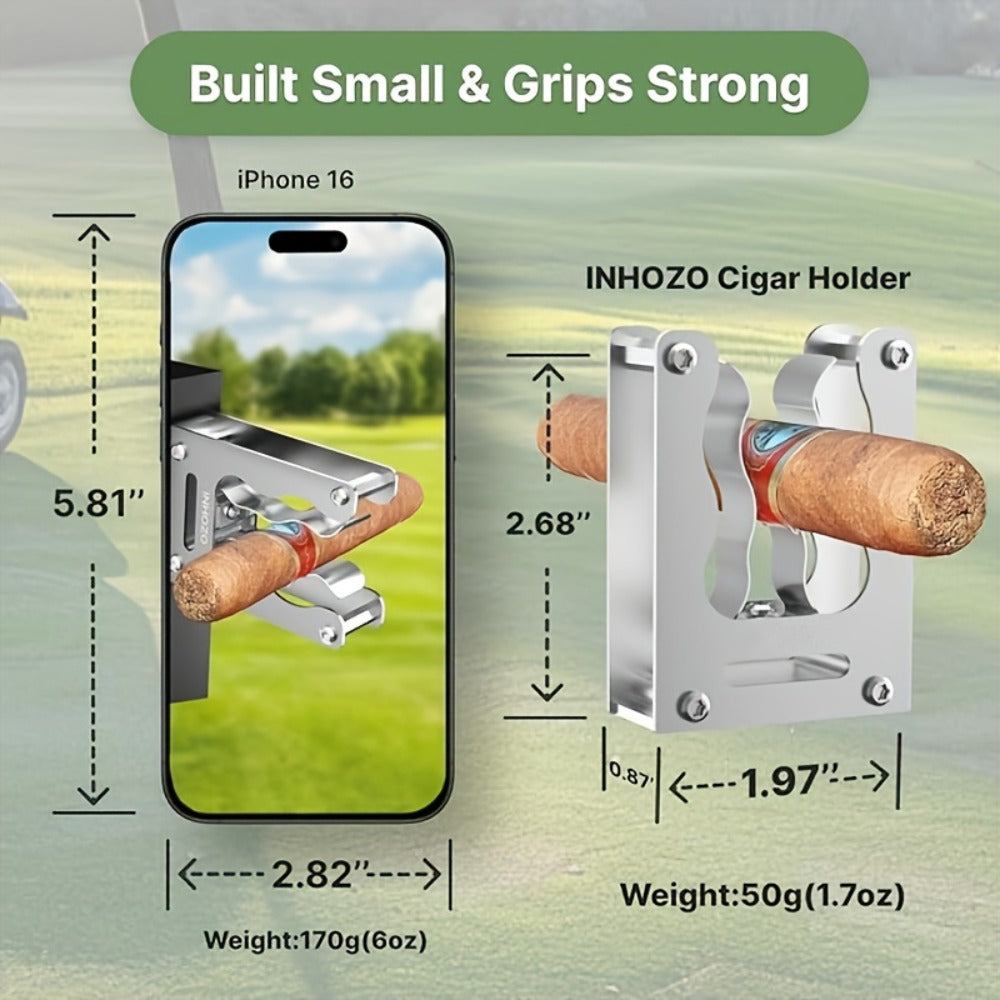 Magnetic Cigar Holder Heavy Duty Secure Grip - Fits Golf Carts, Beach Chairs, Fishing Rods & Boats | On-the-Go Smoking Accessory | 7 Colors | Cigar Enthusiast Gift