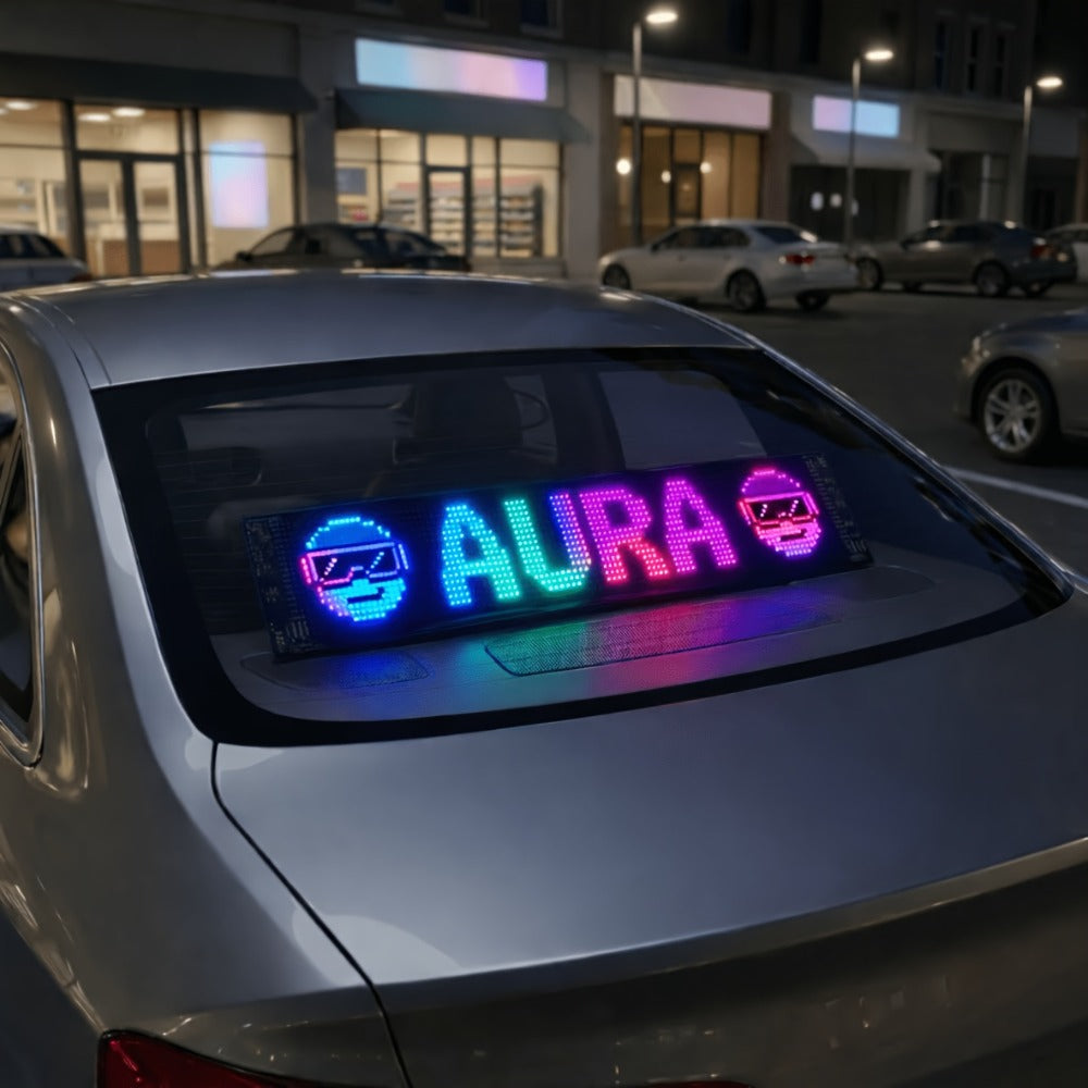 Programmable LED Sign ¨C Flexible Matrix Display with App Control, Custom Text & Animations, Music Sync, USB Powered LED Panel for Bedroom Decor Store Window Business Display (3 Sizes)