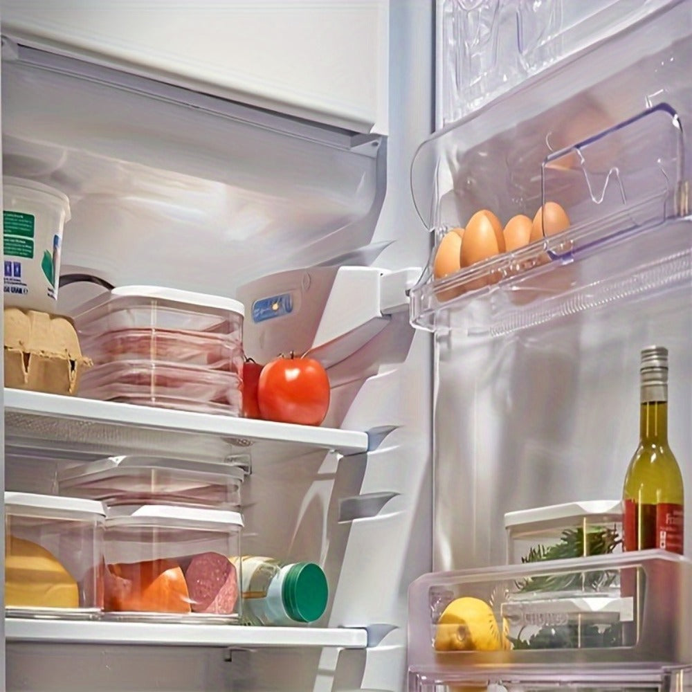 Food Storage Container Leak-Proof Reusable Airtight Sealed Box for Meat Fruits Vegetables Kitchen Organizer Fridge Pantry Meal Prep